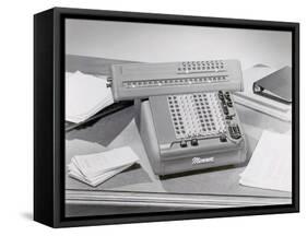 Mechanical Calculator-Science Source-Framed Stretched Canvas