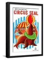 Mechanical Circus Seal-null-Framed Art Print