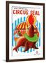 Mechanical Circus Seal-null-Framed Art Print