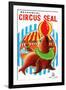 Mechanical Circus Seal-null-Framed Art Print