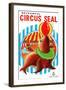 Mechanical Circus Seal-null-Framed Art Print