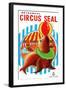 Mechanical Circus Seal-null-Framed Art Print