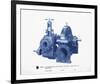 Mechanical Cyanotype I-Chris Dunker-Framed Giclee Print