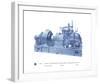 Mechanical Cyanotype II-Chris Dunker-Framed Giclee Print