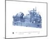 Mechanical Cyanotype II-Chris Dunker-Mounted Giclee Print