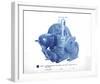 Mechanical Cyanotype III-Chris Dunker-Framed Giclee Print