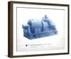 Mechanical Cyanotype V-Chris Dunker-Framed Giclee Print