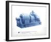 Mechanical Cyanotype V-Chris Dunker-Framed Giclee Print