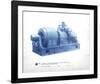 Mechanical Cyanotype V-Chris Dunker-Framed Giclee Print