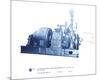 Mechanical Cyanotype VII-Chris Dunker-Mounted Giclee Print