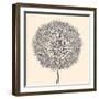 Mechanical Dandelion.-RYGER-Framed Art Print