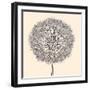 Mechanical Dandelion.-RYGER-Framed Art Print