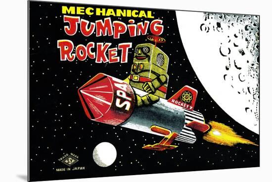Mechanical Jumping Rocket-null-Mounted Art Print