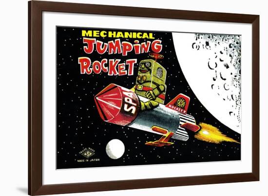 Mechanical Jumping Rocket-null-Framed Premium Giclee Print