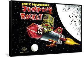 Mechanical Jumping Rocket-null-Framed Stretched Canvas