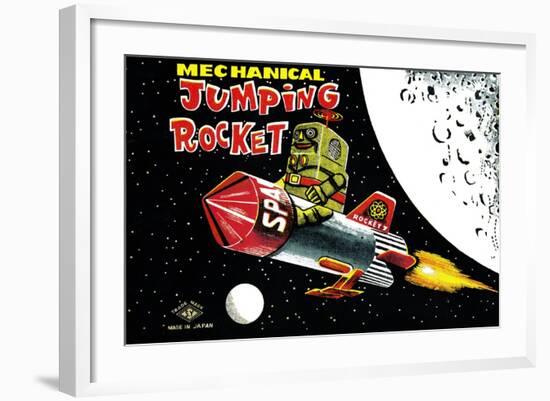 Mechanical Jumping Rocket-null-Framed Art Print