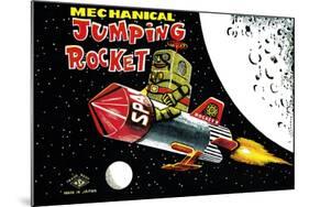 Mechanical Jumping Rocket-null-Mounted Art Print