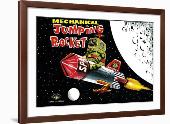 Mechanical Jumping Rocket-null-Framed Art Print