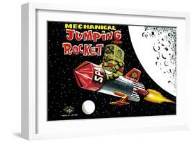 Mechanical Jumping Rocket-null-Framed Art Print