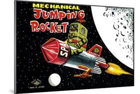 Mechanical Jumping Rocket-null-Mounted Art Print