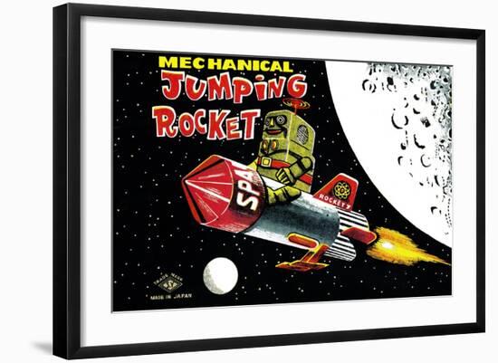 Mechanical Jumping Rocket-null-Framed Art Print