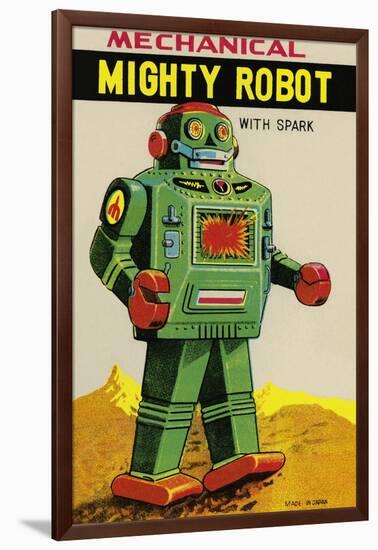 Mechanical Mighty Robot-null-Framed Art Print