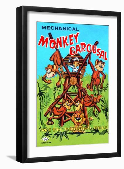 Mechanical Monkey Carousal-null-Framed Art Print