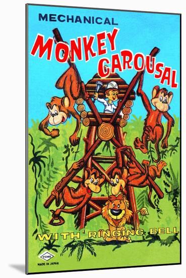 Mechanical Monkey Carousal-null-Mounted Art Print