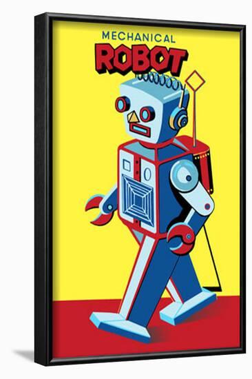 Mechanical Robot-null-Framed Poster