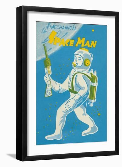 Mechanical Space Man-null-Framed Art Print