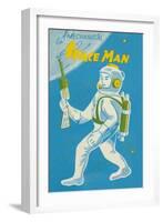 Mechanical Space Man-null-Framed Art Print