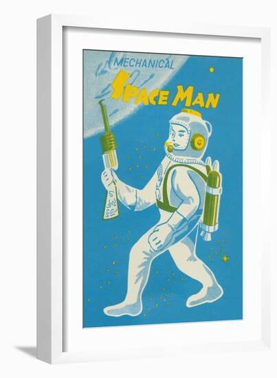 Mechanical Space Man-null-Framed Art Print