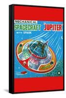 Mechanical Spacecraft Jupiter-null-Framed Stretched Canvas