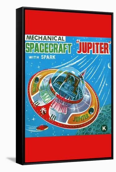 Mechanical Spacecraft Jupiter-null-Framed Stretched Canvas