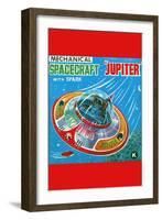 Mechanical Spacecraft Jupiter-null-Framed Art Print