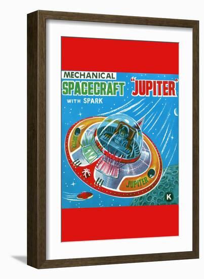 Mechanical Spacecraft Jupiter-null-Framed Art Print