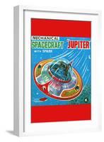 Mechanical Spacecraft Jupiter-null-Framed Art Print