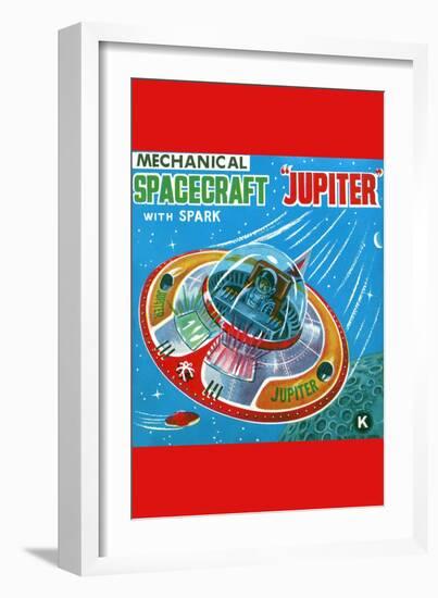 Mechanical Spacecraft Jupiter-null-Framed Art Print