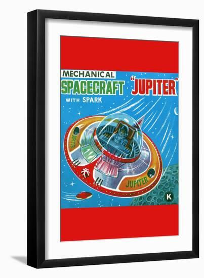 Mechanical Spacecraft Jupiter-null-Framed Art Print