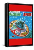 Mechanical Spacecraft Jupiter-null-Framed Stretched Canvas