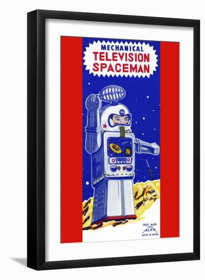 Mechanical Television Spaceman-null-Framed Art Print