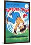 Mechanical Tumbling Chimp-null-Framed Art Print