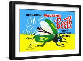 Mechanical Walking Beetle-null-Framed Art Print