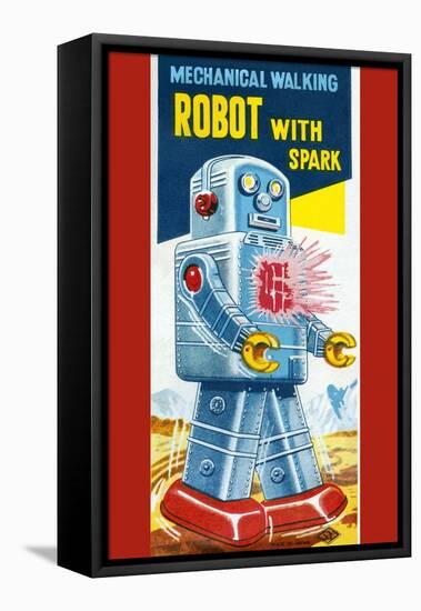 Mechanical Walking Robot with Spark-null-Framed Stretched Canvas