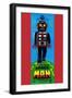 Mechanical Walking Space Man-null-Framed Art Print