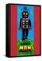 Mechanical Walking Space Man-null-Framed Stretched Canvas