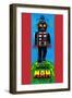 Mechanical Walking Space Man-null-Framed Art Print