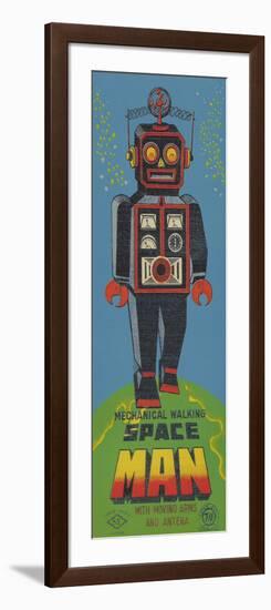 Mechanical Walking Spaceman-null-Framed Art Print