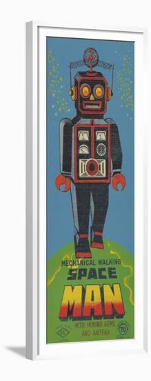 Mechanical Walking Spaceman-null-Framed Art Print