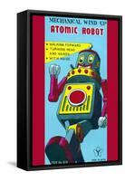 Mechanical Wind-Up Atomic Robot-null-Framed Stretched Canvas